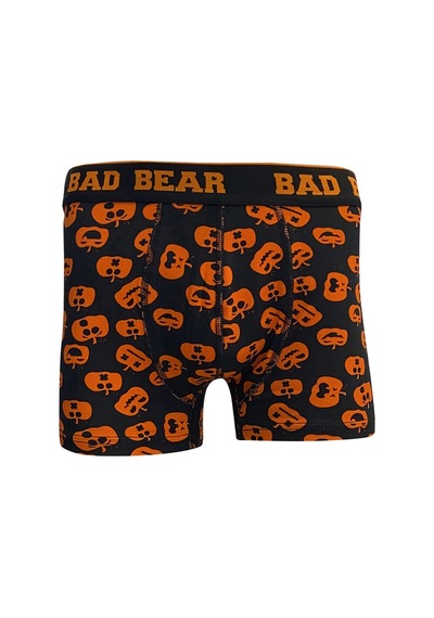 Bad Bear Pumpkin Siyah Balkabağı Desenli Erkek Boxer - L