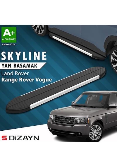S-dizayn Land Rover Range Rover Vogue 2 Skyline Aluminyum Yan Basamak 183 Cm 2002-2012 A+ Kalite