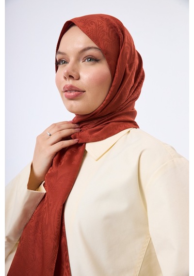 Mirsoy Scarf Velora Modern Desen Şal A.Kiremit