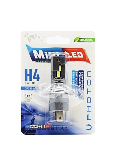 Ampul Mini H4 12-24v Compact Led Tekli Blister Pht Cp2304 B1