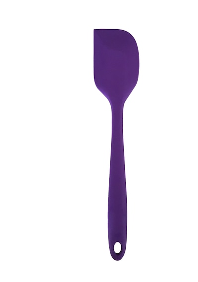 Pink Rose Bybirgül Büyük Boy Yanmaz Yapışmaz Silikon Spatula Kaşık Hamur Sıyırıcı Spatula Mor 3lü Set
