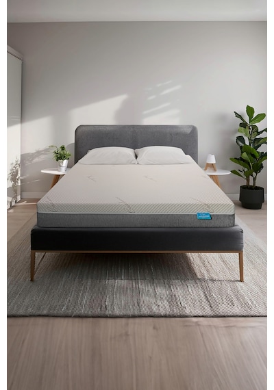 Lotus 5 Cm Doğal Latex 14 Cm Hr Sünger Ortopedik Yatak Fermuarlı Yastık Kılıfı Hediyeli