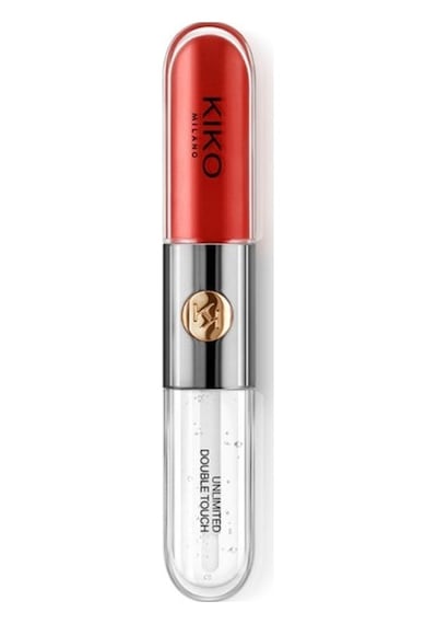 Kiko Ruj - Unlımıted Double Touch - 107 Cherry Red - Uzun Süre Kalıcı Parlak / Mat Likit Lipstick 000