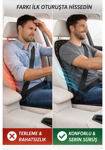 Terletmez Cepli Oto Koltuk Minder Seti Kolay Montaj Universal Koruyucu Kılıf Kumaş Kırmızı