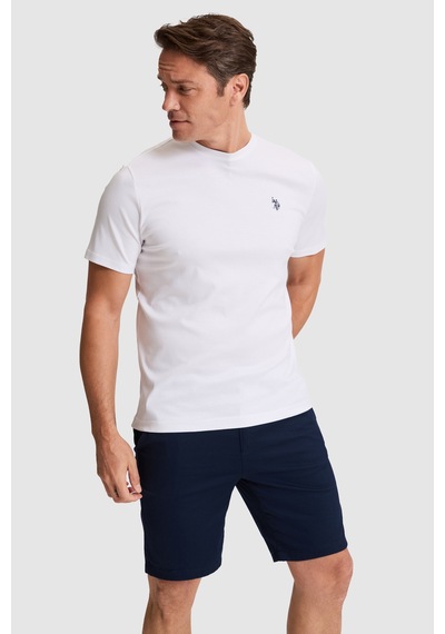 U.s. Polo Assn. Erkek Beyaz Tişört Basic 50324944-vr013