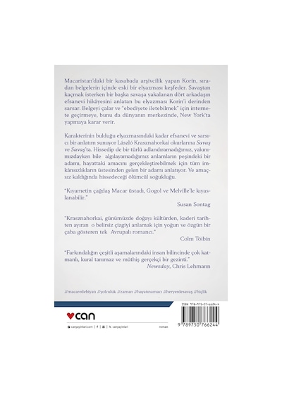 Savaş Ve Savaş / László Krasznahorkai