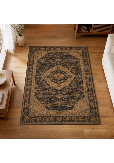Kartela Halı Novi Halı Jüt Taban Dokuma Halı Antrasit - 160 X 240 Cm