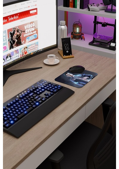Detroit Become Human Kaymaz Dikişli Kauçuk Oyuncu Mousepad V3 - 22x18 Gaming Mouse Pad Fare Altlığı