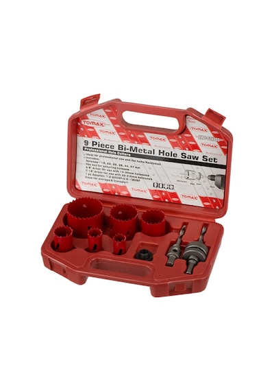 Bi-metal Panç Takımı - 9 Lu Set 19-57 Mm , Ahşap İçin, Çantalı