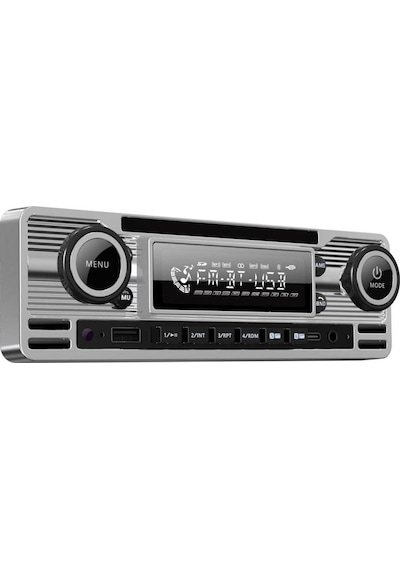 Soundmax Sx-mx61cl Retro Stil Gümüş Renk Teyp Bluetooth/usb/aux/fm/4 50w/mp3