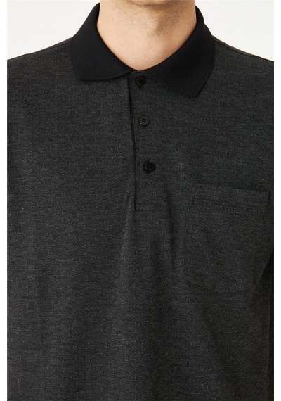 Siyah Polo Yaka T-Shirt