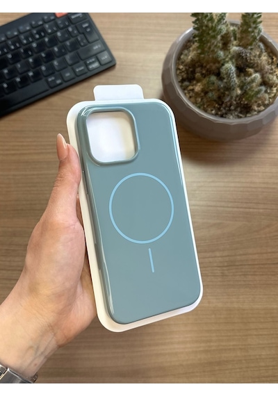 Apple Uyumlu iPhone 16 Pro Max Animasyonlu Stylus Silikon Kılıf Yeşil
