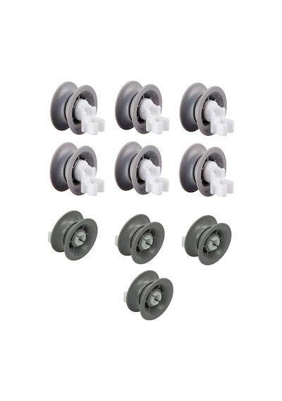Bosch Uyumlu Bulaşık Makinesi Yeni Model Üst Sepet Tekeri 611666 10 Adet