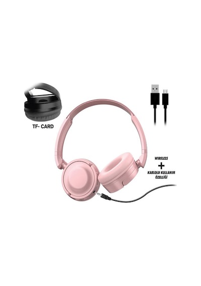 Snopy SN-XBK33 Batty Bluetooth 5.0 TF Kart Özellikli Katlanabilir Kulak Üstü Kulaklık