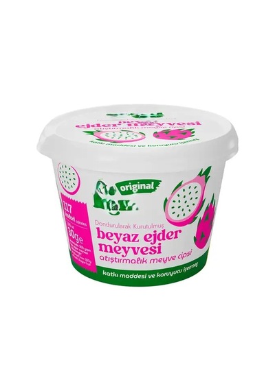 Original Beyaz Ejder Meyvesi Atıştırmalık Meyve Cipsi 30gr