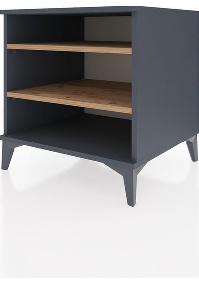 Kronos Komodin 2 Raflı 60x59x64 Antrasit-çam Antrasit