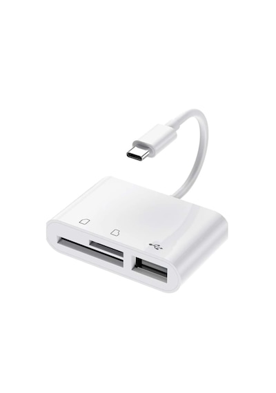 Type-c To Sd/micro Sd + Usb Kart Okuyucu Adaptör