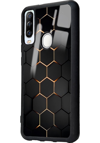 Gm 20 Pro Yellow Carbon Tasarımlı Glossy Telefon Kılıfı Çok Renkli