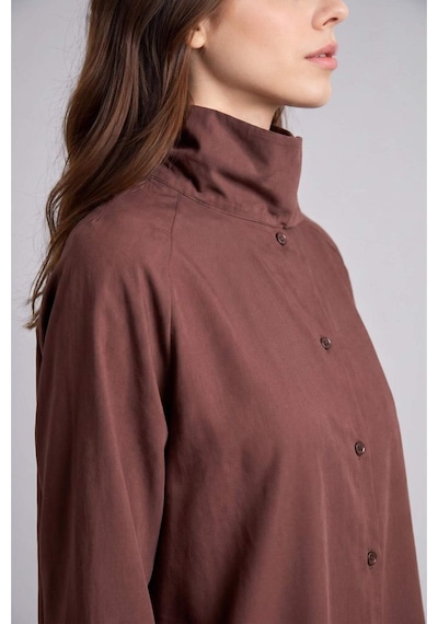 Defacto Regular Fıt Poplin Uzun Kollu Tunik H8904ax26aubn327 Kahve-bn327
