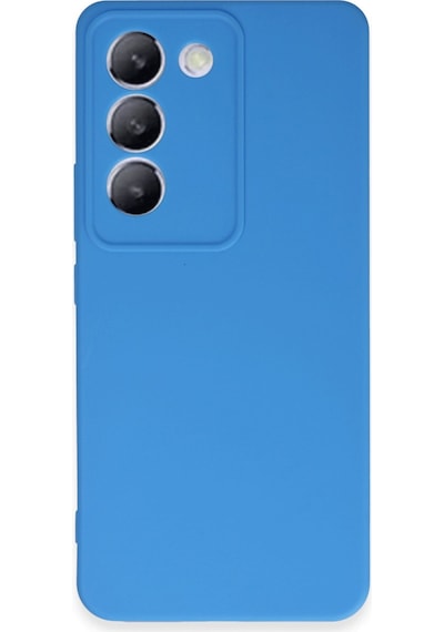 Vivo V30 Lite 4g Uyumlu Kılıf First Silikon - Mavi