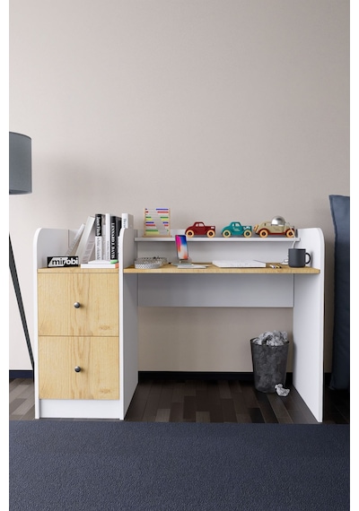 Tilup Çalışma Masası Beyaz-çamçocuk Odası Çalışma Masası Çekm... Beyaz - Atlantik Çam