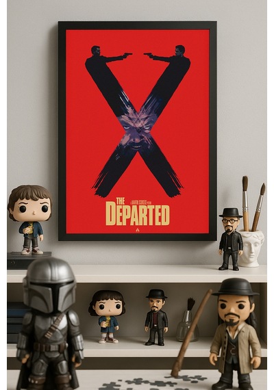 The Departed Siyah Ahşap Çerçeveli Poster, Film Duvar Tablosu