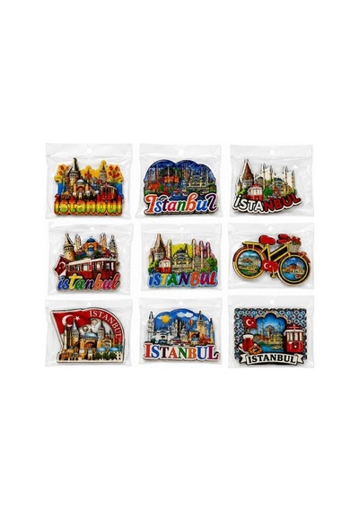 Hubrendy Emin İstanbul Temalı Ahşap Buzdolapı Süsü Magnet 93728855