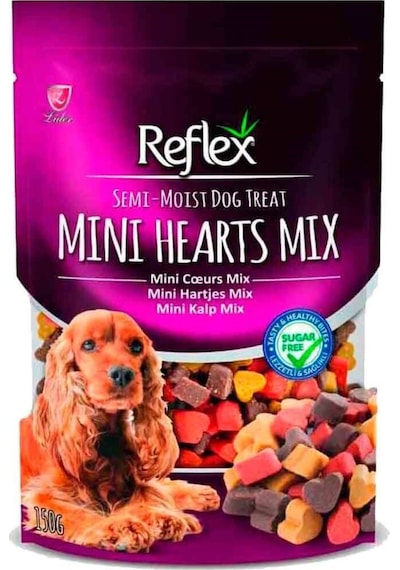 Reflex Semi-Moist Mini Kalp Mix Köpek Ödülü 150 G