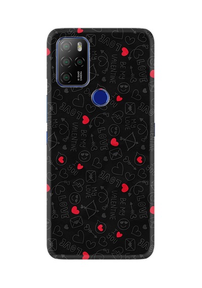 Omix X500 Kılıf Boutique Baskılı Resimli Siyah Kalp Ve Ok Pcode -064