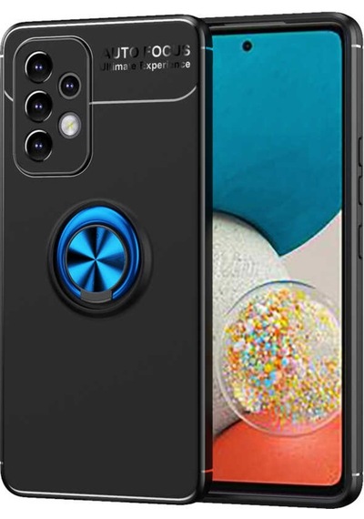 Galaxy A33 5G Kılıf Zore Ravel Yüzüklü Silikon Kılıf
