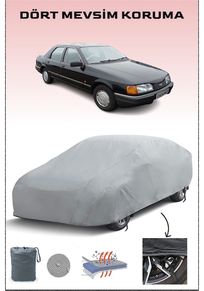 Sierra Sedan 1990 - 1993 Araba Brandası Oto Branda Gri