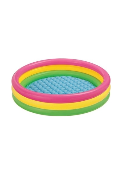 Intex 57412 Şişme Havuz-Yumuşak Tabanlı Çocuk Havuzu 114 x 25 CM Çok Renkli