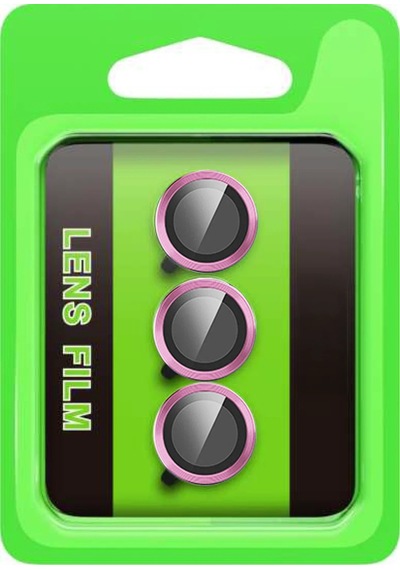 Gld-spt- Newface Samsung Uyumlu Galaxy S25 Fe Raze Metal Kamera Lens - Pembe
