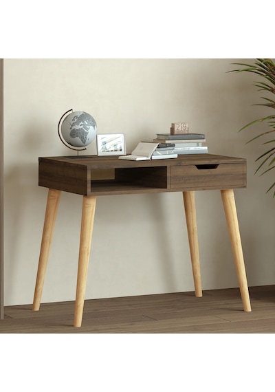 Offer Çalışma Masası, Bilgisayar Masası, Çekmeceli Kilim, Ahşap Ayak, Ev-ofis - Kahverengi Kahverengi Offer Çalışma Masası, Bilgisayar Masası, Çekmeceli Kilim, Ahşap Ayak, Ev-ofis - Kahverengi Kahverengi