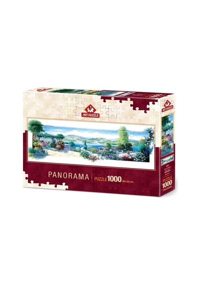 5348 Bahçe Teras 1000 Parça Panaromic Puzzle /Art  Puzzle