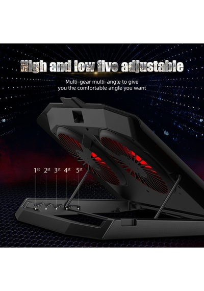 Newface SR02 Fanlı Laptop Standı - Kırmızı