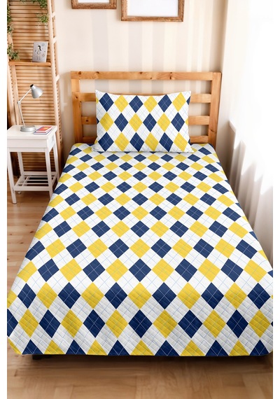 Sarı Lacivert Geometrik Genç Odası Tek Kişilik Pike Takımı - Modern Ekose 160x220 Cm Yatak Örtüsü Günbatımı Kabuğu Kuşağı Sarı Lacivert Geometrik Genç Odası Tek Kişilik Pike Takımı - Modern Ekose 160x220 Cm Yatak Örtüsü Günbatımı Kabuğu Kuşağı
