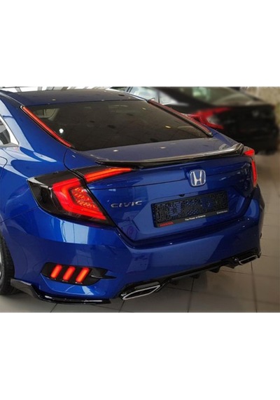 Honda Civic Difüzör Fc5 2016-2022 Parlak Siyah