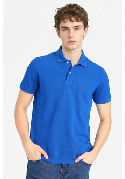 Defacto %100 Pamuk Polo Tişört E9504ax26spbe835 Mavi-be835