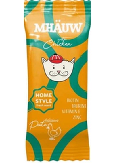 Mhauw Tavuklu Kıyılmış Pouch Yetişkin Kedi Konservesi 80 Gr 33'lü Paket