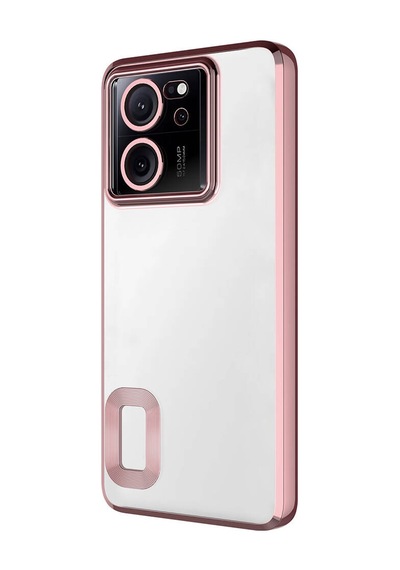Xiaomi Mi 13t Pro Kılıf Kamera Korumalı Logo Gösteren Zore Omega Kapak Derin Mor