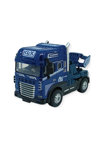 Metal Tır 1:24 - Sesli Işıklı Tır 13 Cm - Lacivert Lisinya
