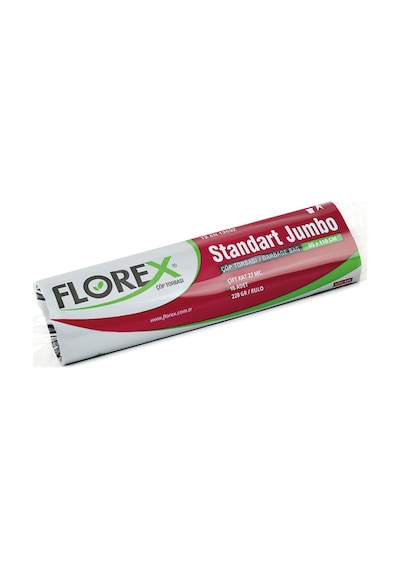 Florex Standart Jumbo Boy Çöp Torbası 80x110 Cm 10'lu Rulo Siyah