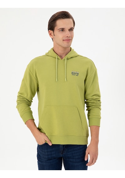 U.s. Polo Assn. Erkek Fıstık Sweatshirt 50293442-vr087 Fıstık Fıstık Yeşili