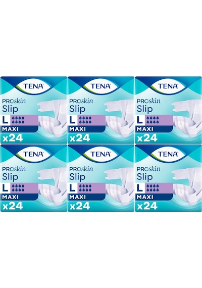 Tena Proskin Slip Maxi Bel Bantlı Yetişkin Bezi L -144 Adet