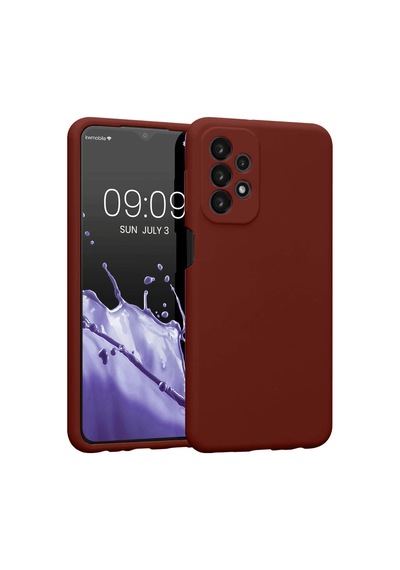 Samsung Galaxy Uyumlu   A23 4g Kılıf First Silikon - Bordo