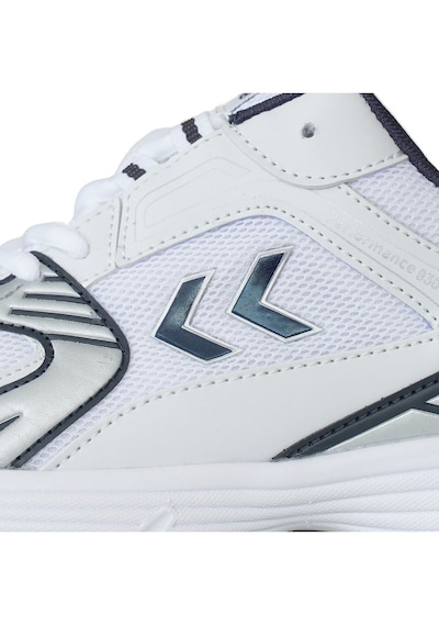 Hummel Dar Kalıp Beyaz-Lacivert Fileli Hafif Unisex Yürüyüş ve Spor Ayakkabı 900911 Hml Performance 930