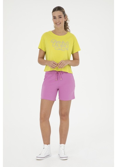 U.s. Polo Assn. Kadın Menekşe Şort Örme 50285885-vr037 Pembe