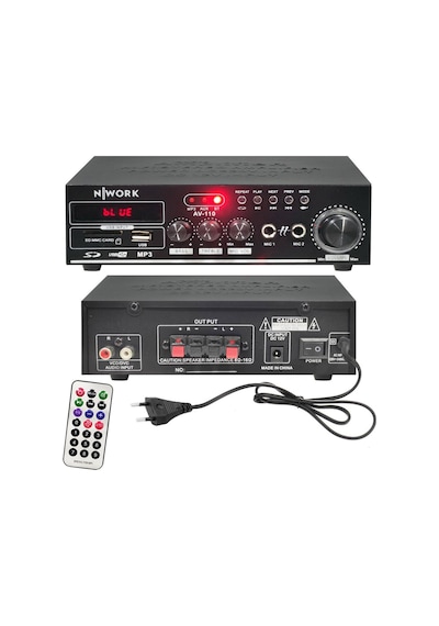 Anfi 110w Dijital Bluetooth Usb/sd/mp3 12v/220v Nwork Av-110