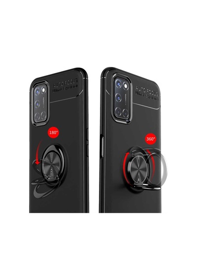 Oppo Reno A72 Kılıf Yüzüklü Magnetli Ravel Case